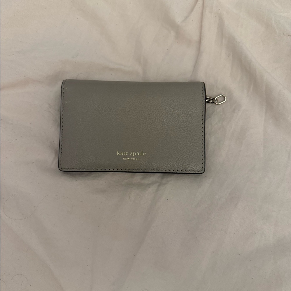 Kate Spade Charcoal Leather Wallet